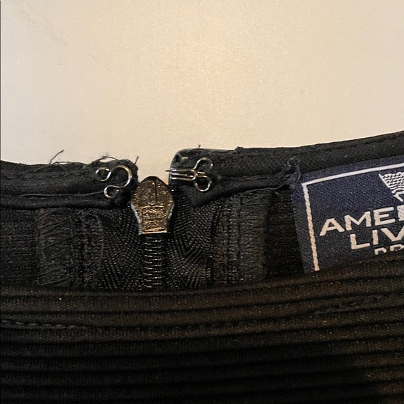 American Living Black Mini Dress with Sleek Waist Detail - Picture 6 of 7